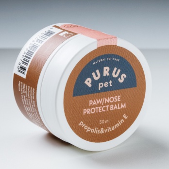 Purus.Pet Balm for protecting paws and moisturizing the nose