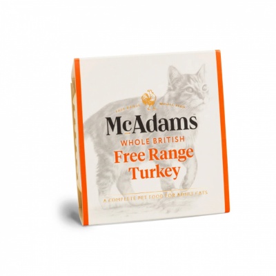 McAdams canned food for cats and kittens with turkey meat