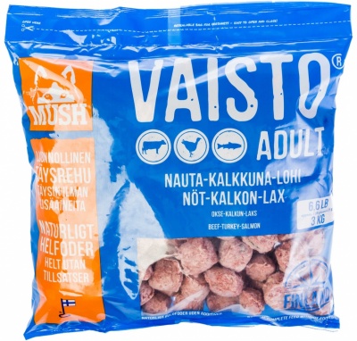 MUSH VAISTO for dogs beef/turkey/salmon 3KG