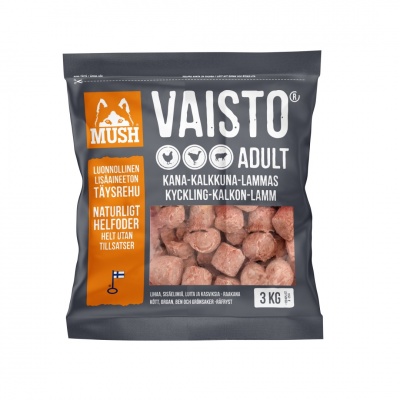 MUSH VAISTO for dogs chicken/turkey/lamb 3KG