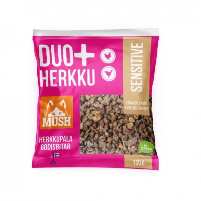 MUSH DUO+ SENSITIVE деликатесы из курицы и индейки 150г