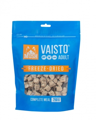 MUSH VAISTO Liofilizētā barība liellops/tītars/lasis 250g