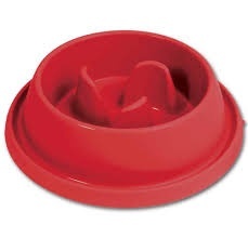 Adagio Round Slow Bowl - red L