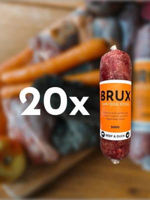 BRUX Beef & Duck 10kg (500g x 20gb)