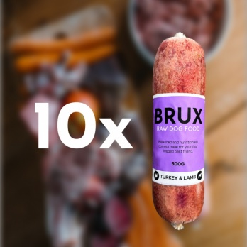 BRUX Tītars/Jērs 5kg (500g x 10gb)