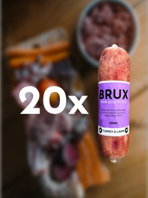 BRUX  Turkey & Lamb 10kg (500g x 20gb)