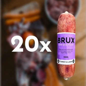 BRUX  Turkey & Lamb 10kg (500g x 20gb)