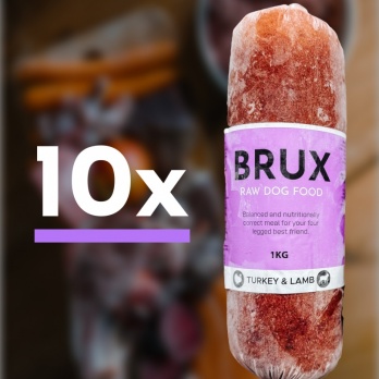 BRUX  Turkey & Lamb 10kg (1kg x 10gb)