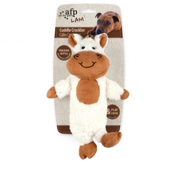 AFP Lambswool Toy for dogs "Cuddle Crackler" - Cow