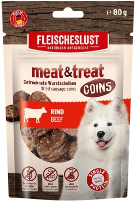 MEATLOVE Meat&Treat COINTS - Говядина 80g