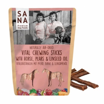 Sana Vital Horse with pears and linseed oil chewing sticks 150g