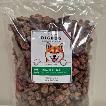 DigDog - Jēra plaušu kubiņi 250g